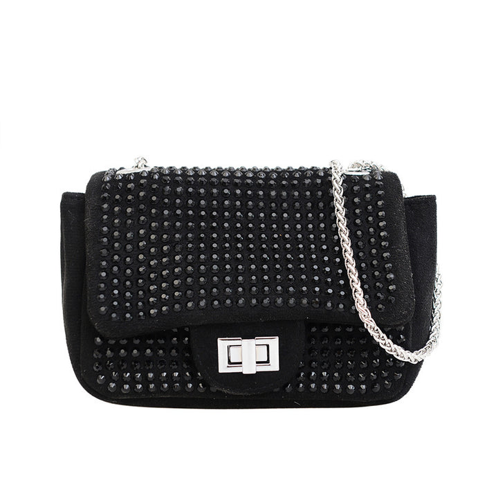 Damen Glamouröse Clutch mit funkelnden Strassverzierungen Nord Taschen