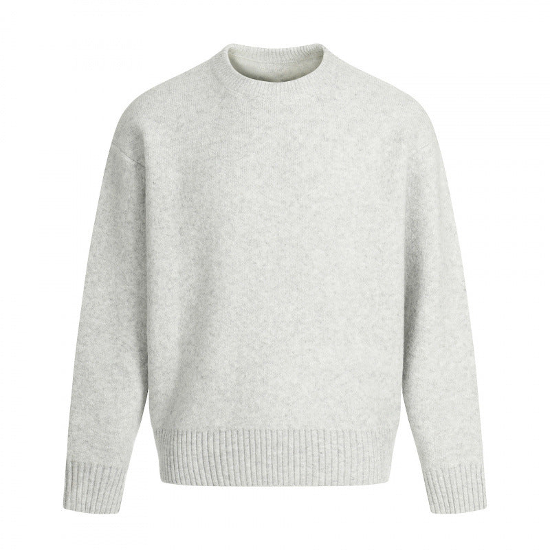 Unisex Oversize-Feinstrickpullover mit Rundhals, verkürztem Saum und Raglanärmeln Nord Taschen