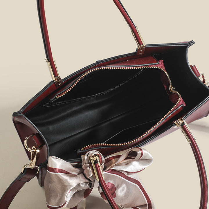 Damen Handtasche mit abnehmbarem Schleifenakzent Nord Taschen