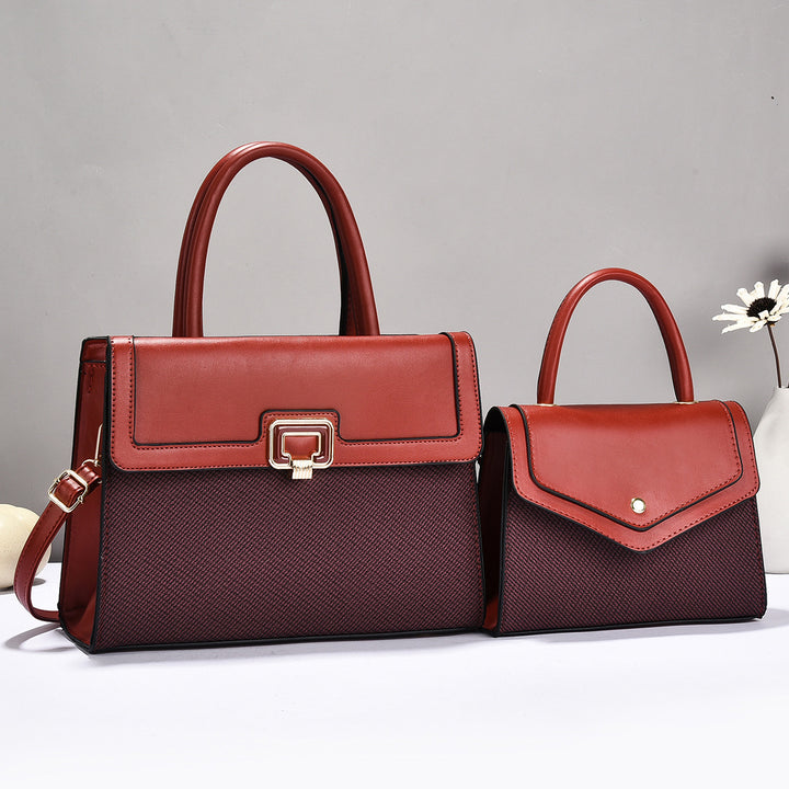 Damen Handtaschen-Set mit strukturiertem Design und eleganter Mini-Umhängetasche Nord Taschen
