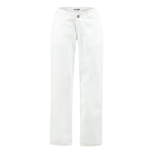 Damen Highwaist Cropped-Jeans mit geradem Schnitt und weitem Bein Nord Taschen