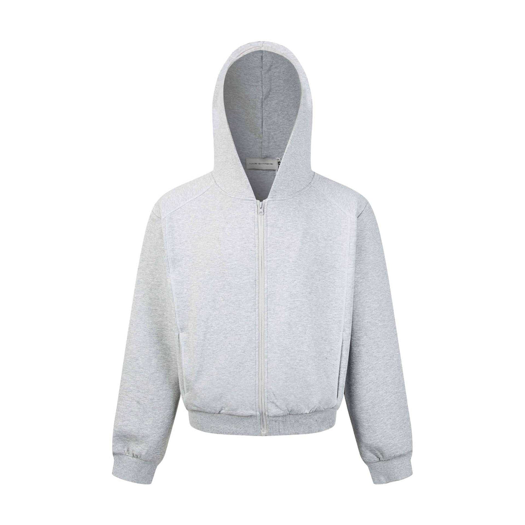 Unisex Kapuzen-Sweatjacke mit durchgehendem Reißverschluss und geripptem Bund Nord Taschen