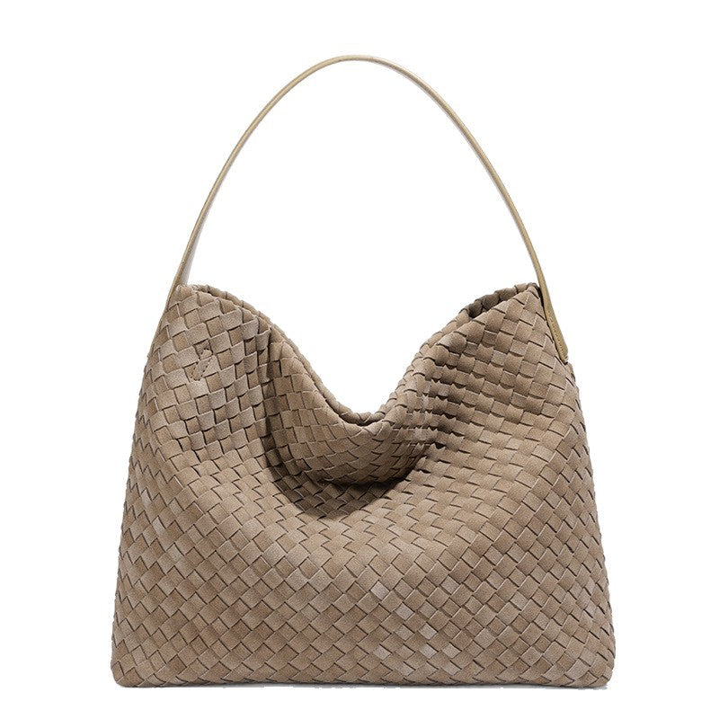 Damen Handtasche im modernen Flechtstil mit weichem Griff Nord Taschen