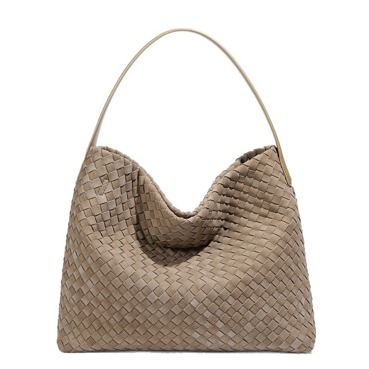 Damen Handtasche im modernen Flechtstil mit weichem Griff Nord Taschen