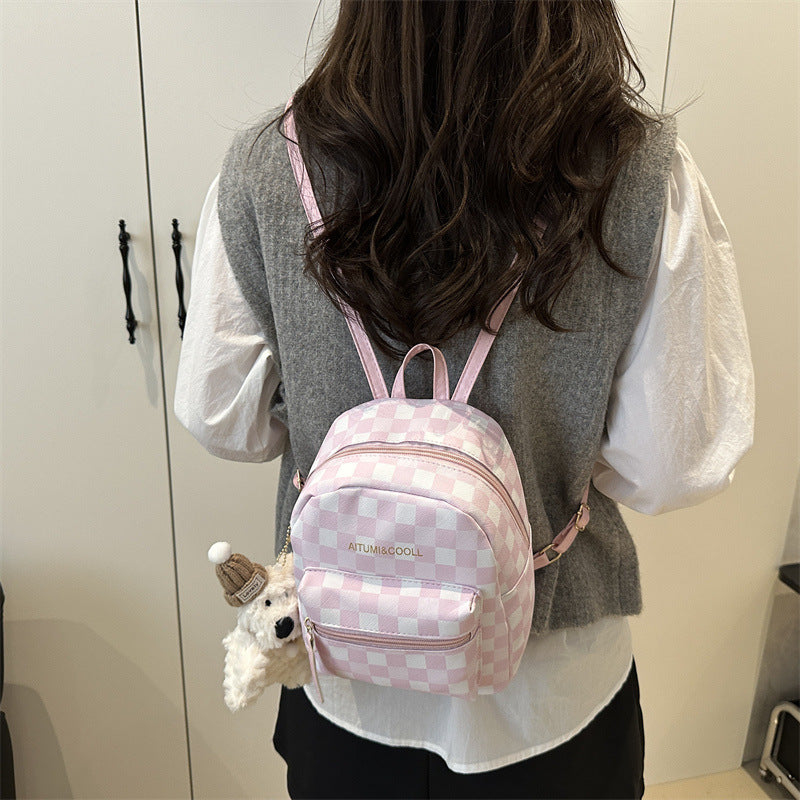 Damen Rucksack mit verspieltem Karomuster Nord Taschen