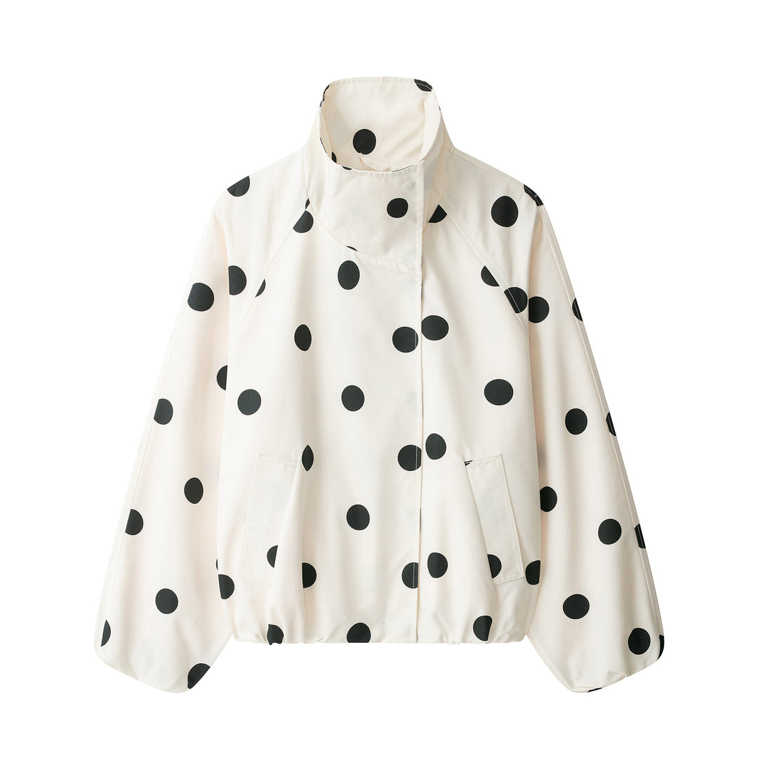 Damen Kurzjacke im Cape‑Stil mit Stehkragen und Ballonärmeln Nord Taschen