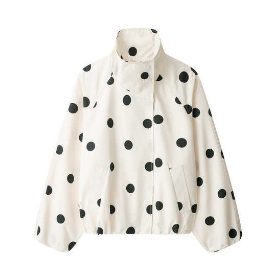 Damen Kurzjacke im Cape‑Stil mit Stehkragen und Ballonärmeln Nord Taschen