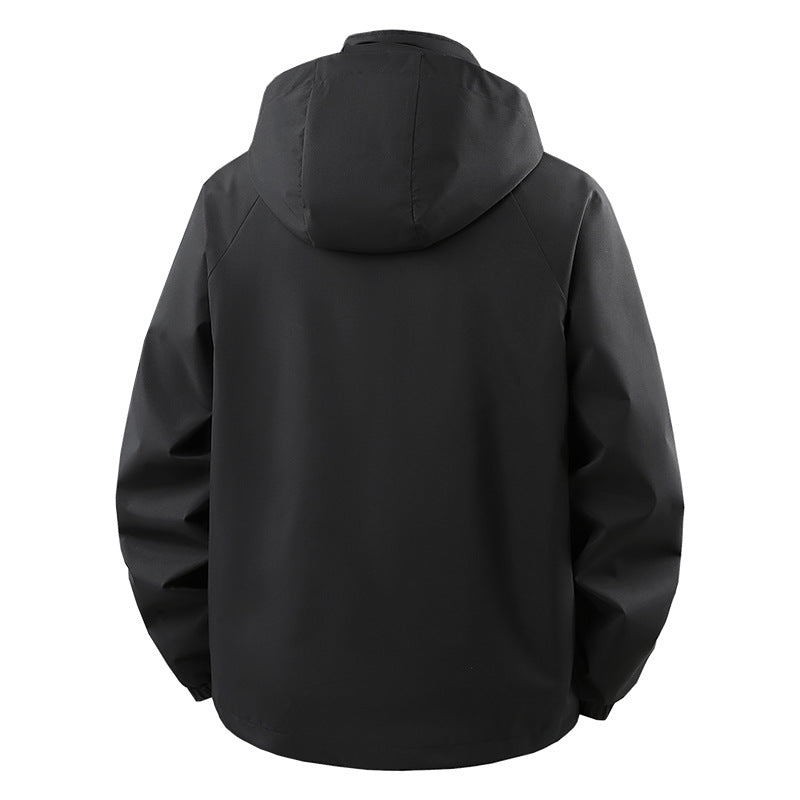Herren Ultraleichte atmungsaktive Kapuzen‑Übergangsjacke mit Meshfutter und wasserabweisender Microripstop‑Hülle Nord Taschen