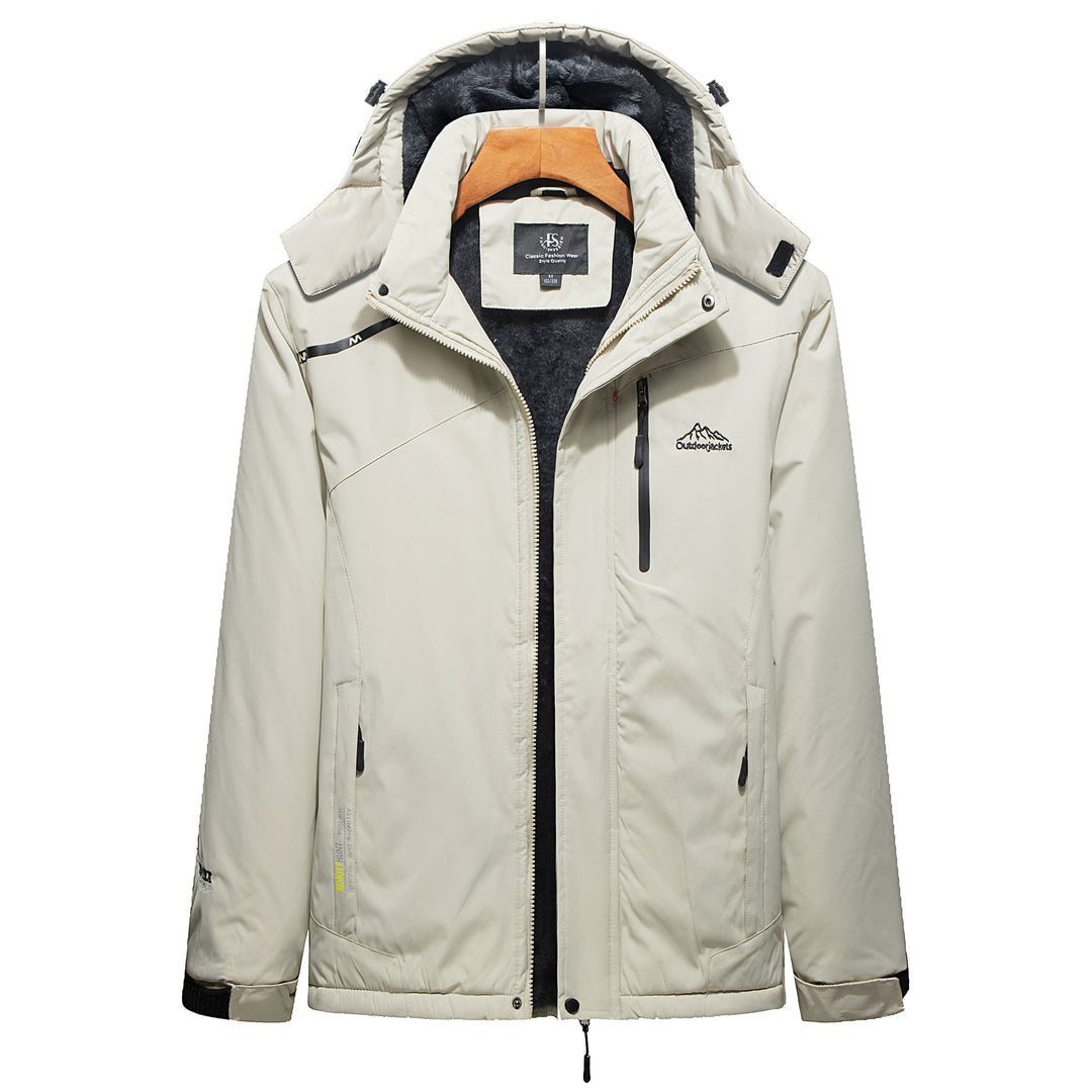 Herren Isolierte Winterparka mit Teddyfutter, Kapuze und wasserabweisender Außenhülle Nord Taschen