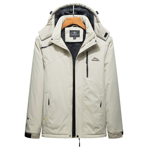 Herren Isolierte Winterparka mit Teddyfutter, Kapuze und wasserabweisender Außenhülle Nord Taschen