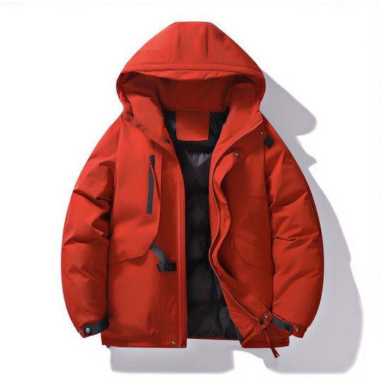 Herren Isolierte Parka-Jacke mit Kapuze Nord Taschen