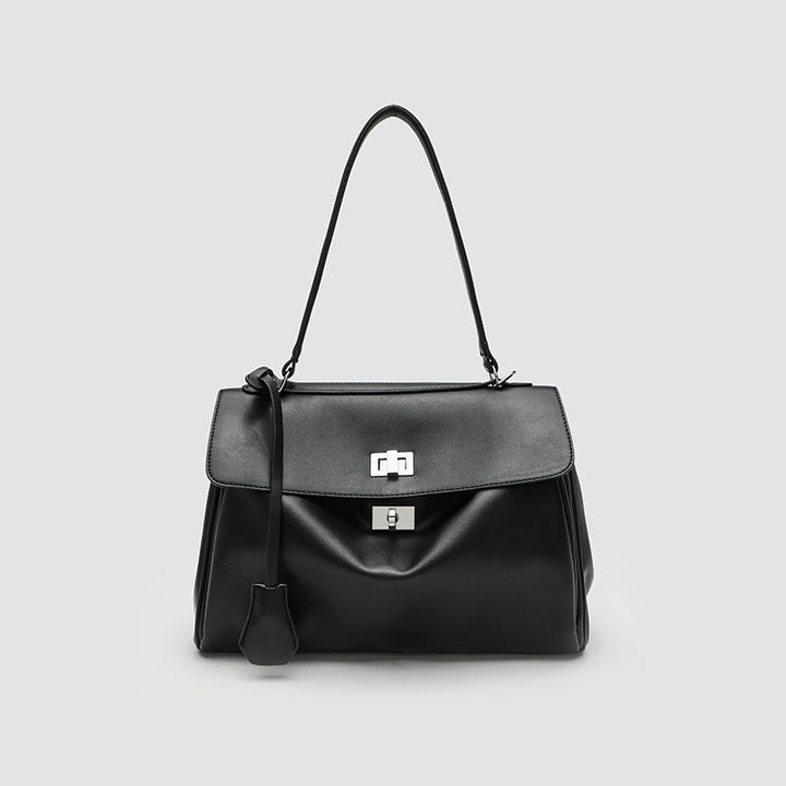 Damen Schultertasche mit eleganter Klappenoptik und praktischen Innentaschen Nord Taschen