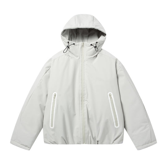 Unisex Kurzboxy Wetterschutz‑Pufferjacke mit Kapuze und versiegelten Reißverschlüssen Nord Taschen