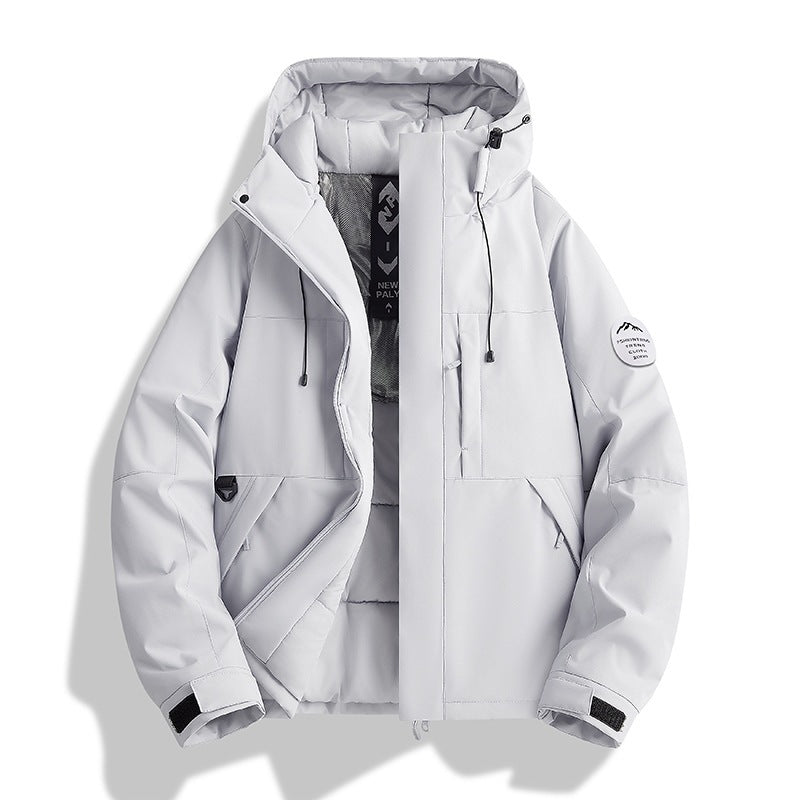 Damen Wattierte Winterjacke mit Kapuze, wasserabweisend und winddicht Nord Taschen