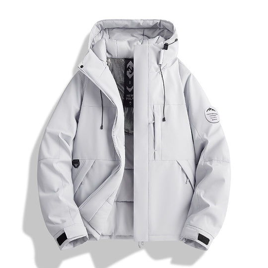Damen Wattierte Winterjacke mit Kapuze, wasserabweisend und winddicht Nord Taschen