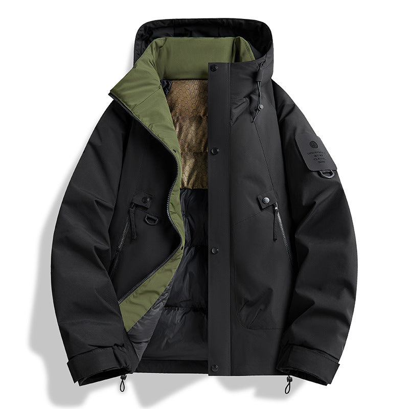 Herren Technischer Urbanparka mit Thermoisolierung und multifunktionalen Taschen Nord Taschen
