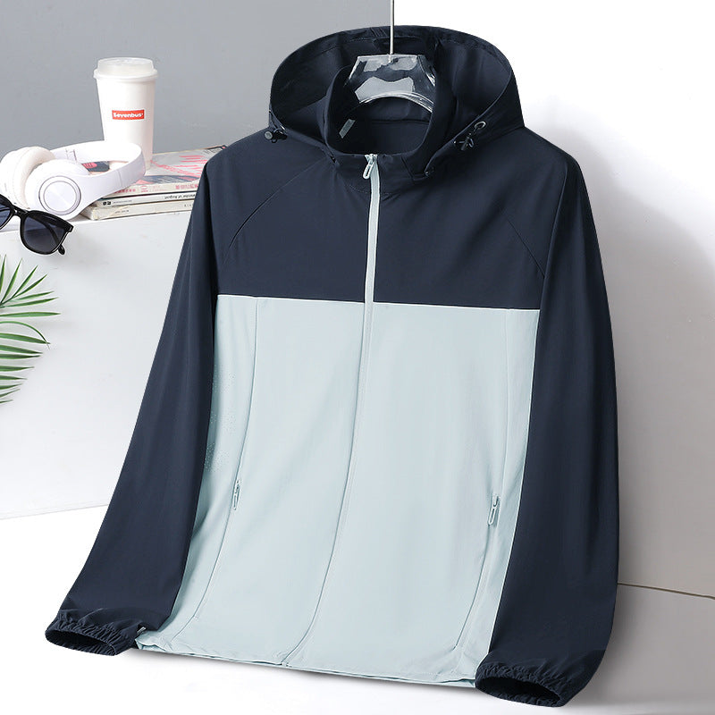 Damen Ultraleichte UV‑Schutz Windjacke mit Kapuze und Belüftungsperforation Nord Taschen