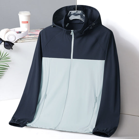 Damen Ultraleichte UV‑Schutz Windjacke mit Kapuze und Belüftungsperforation Nord Taschen