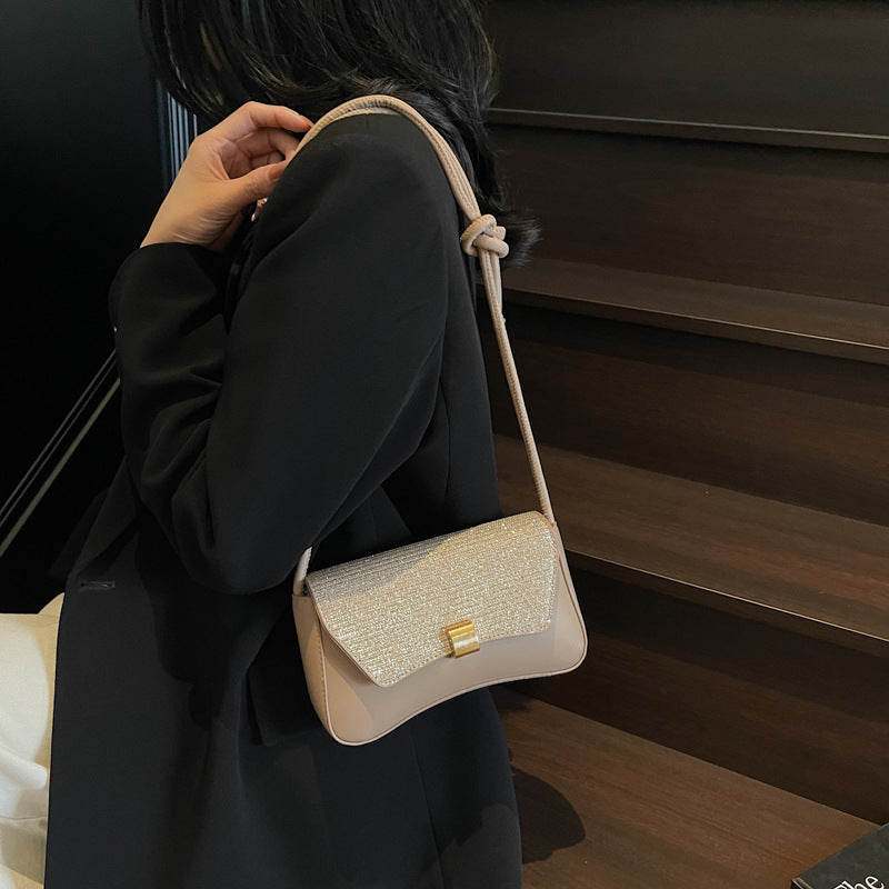 Damen Abendhandtasche mit funkelndem Obermaterial und elegantem Knopfverschluss Nord Taschen