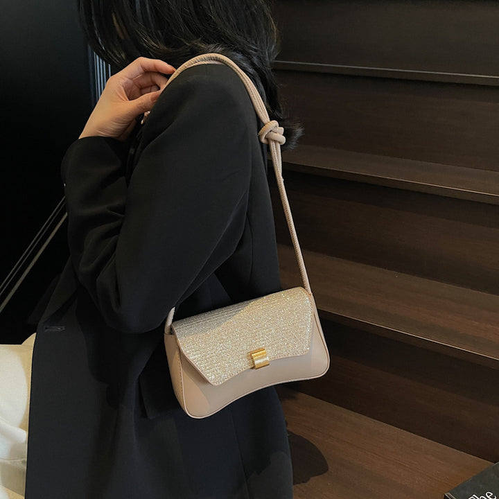 Damen Abendhandtasche mit funkelndem Obermaterial und elegantem Knopfverschluss Nord Taschen