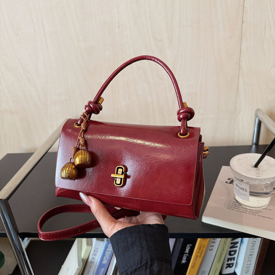 Damen elegante Umhängetasche mit stylischem Tragegriff Nord Taschen