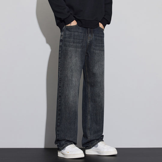 Herren Weite Denim-Jeans im Vintage-Look mit tiefer Leibhöhe und lässiger Passform Nord Taschen