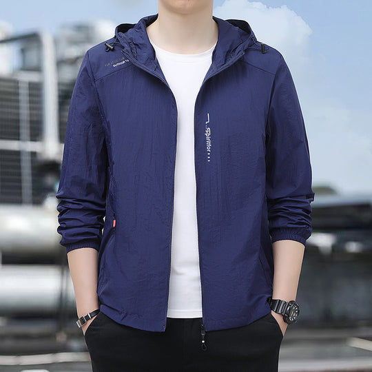 Herren Leichte Windjacke Nord Taschen
