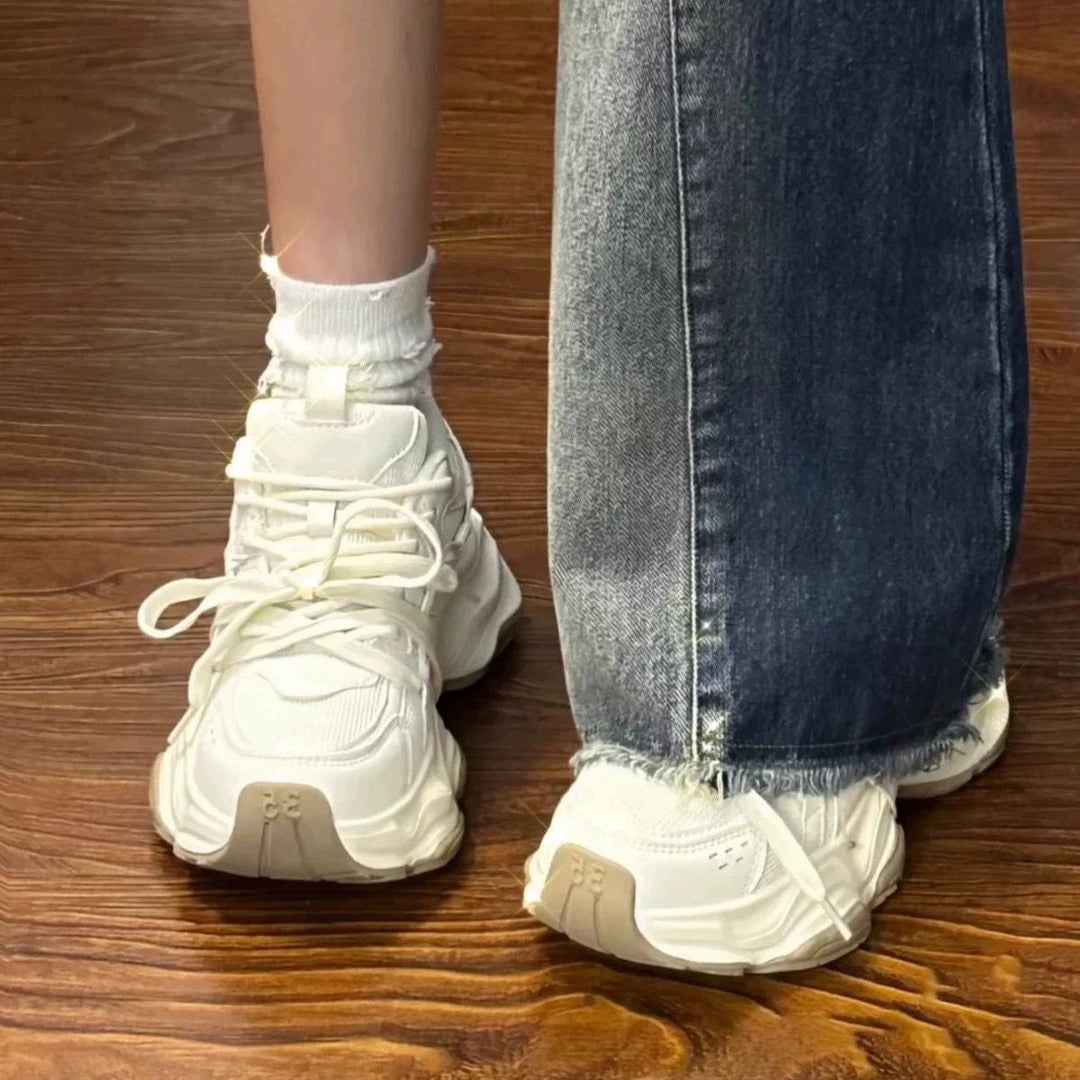 Damen Chunky Sneakers mit bequemer Passform und strapazierfähigem Obermaterial
