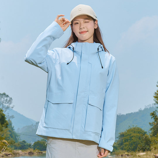 Herren Technische wasserdichte Parka-Jacke mit verstellbarer Kapuze und multifunktionalen Taschen Nord Taschen