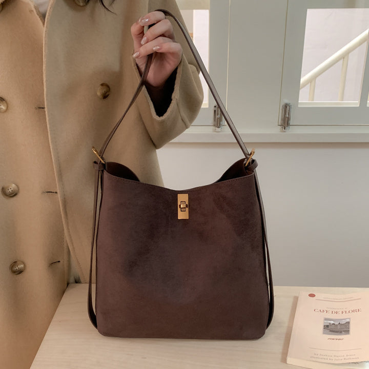 Damen schicke Hobo-Tasche mit elegantem Verschluss Nord Taschen