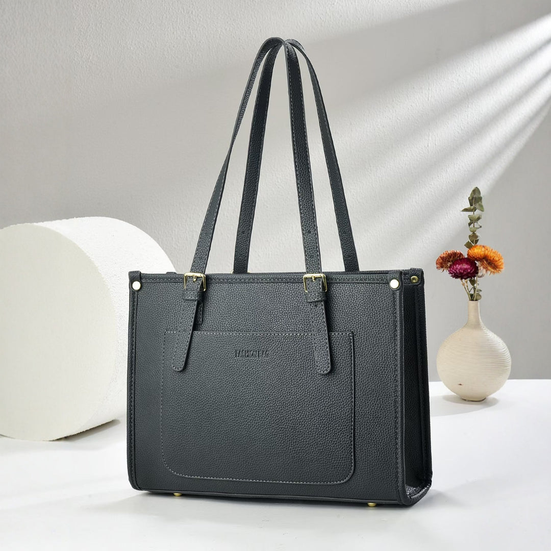 Damen elegante Handtasche im minimalistischen Design mit praktischen Fächern Nord Taschen