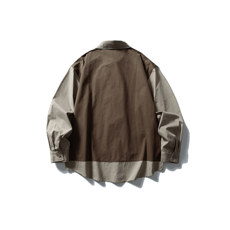 Herren Layering‑Hemd mit integrierter Utility‑Weste und Pattentaschen Nord Taschen