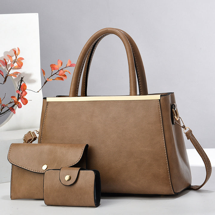 Damen elegante Handtasche mit abnehmbarem Zubehör Nord Taschen