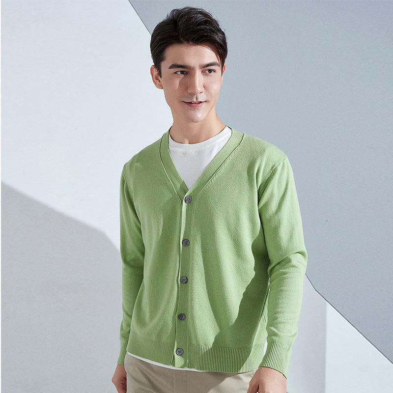 Herren Leichter Feinstrick-Cardigan mit V‑Ausschnitt und Business‑Silhouette Nord Taschen