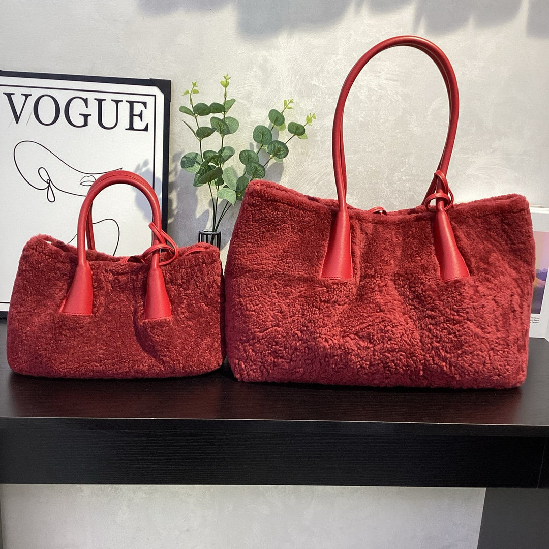 Damen gemütliche und stylische Filz-Shopper-Tasche Nord Taschen