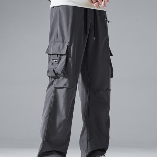 Herren Baggy‑Utility‑Cargohose mit Mehrfachtaschen, verstärkten Knieeinsätzen & Kordelbund Nord Taschen