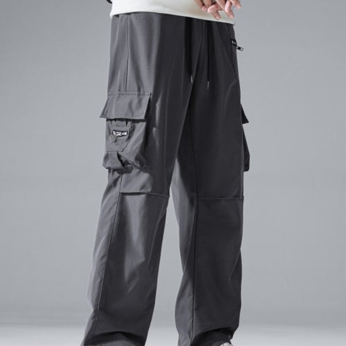 Herren Baggy‑Utility‑Cargohose mit Mehrfachtaschen, verstärkten Knieeinsätzen & Kordelbund Nord Taschen