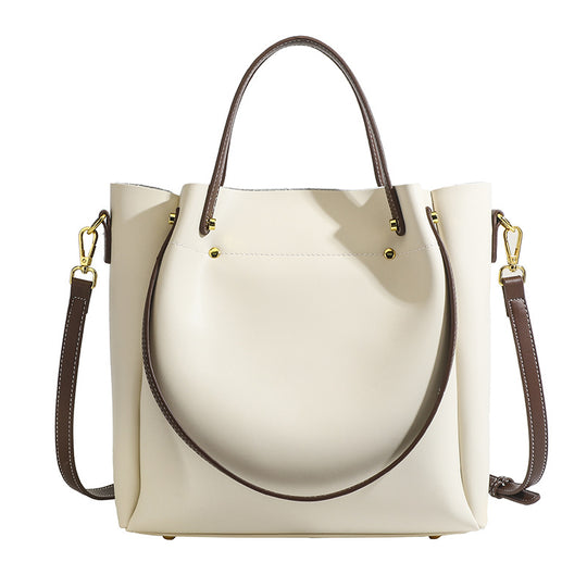 Damen Shopper-Tasche aus hochwertigem Leder mit abnehmbarem Schulterriemen Nord Taschen