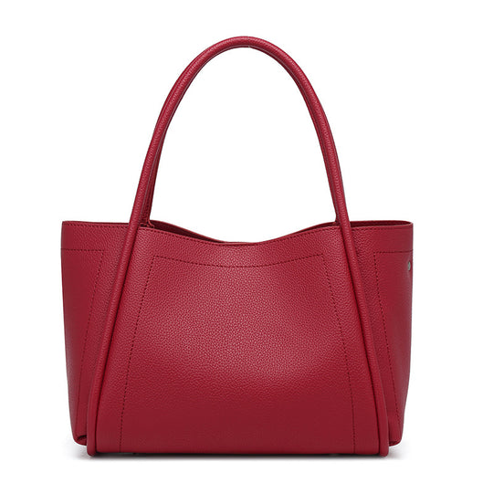 Damen elegante Shopper-Tasche mit strukturiertem Leder Nord Taschen