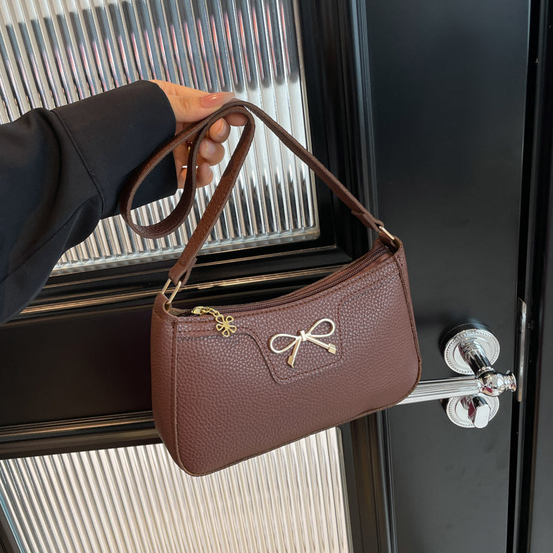 Damen elegante Handtasche mit feinem Schleifendetail Nord Taschen