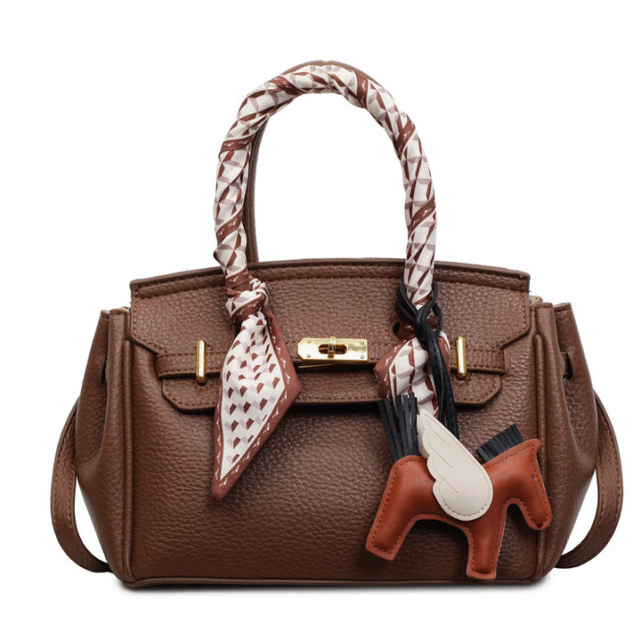 Damen modische Handtasche mit stilvollem Halstuch-Design Nord Taschen