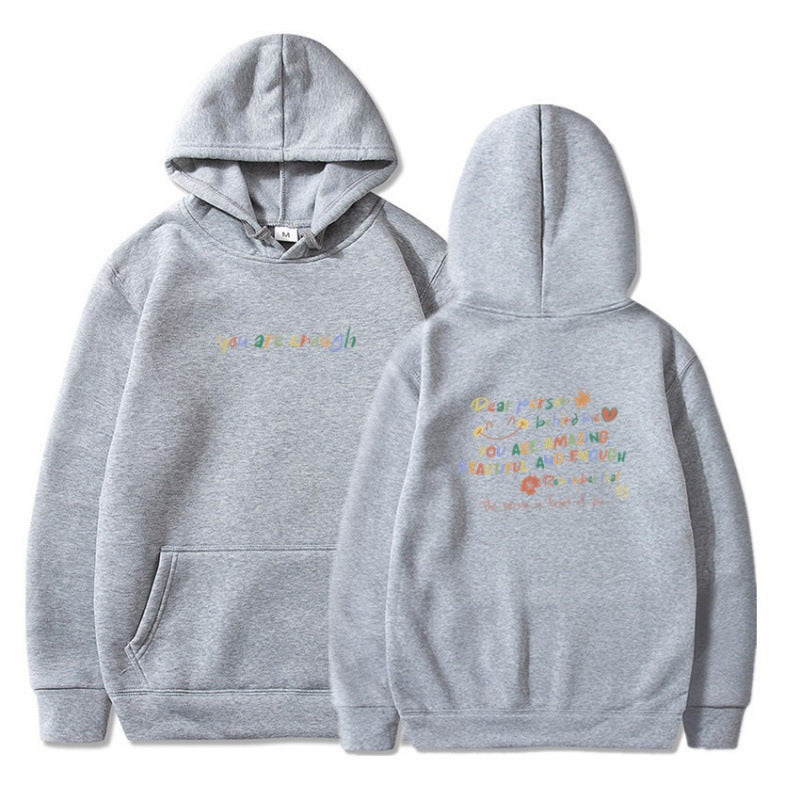 Damen Kapuzenpullover mit motivierendem Schriftzug und komfortabler Passform Nord Taschen