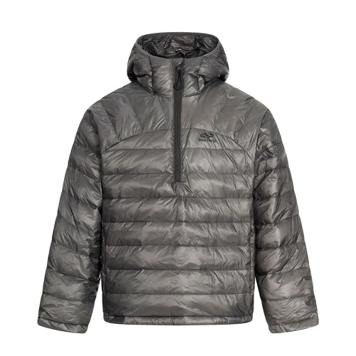 Herren Kurz geschnittener wattierter Halb-Zip Puffer mit Stehkapuze und ultraleichter Isolierung Nord Taschen