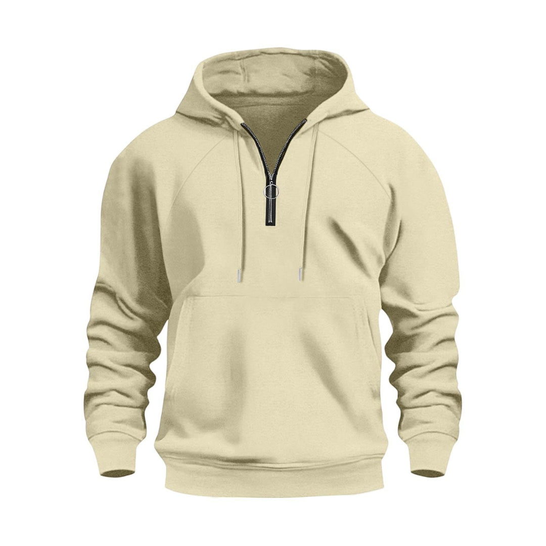 Herren funktionale Kapuzenpullover mit halbem Reißverschluss
