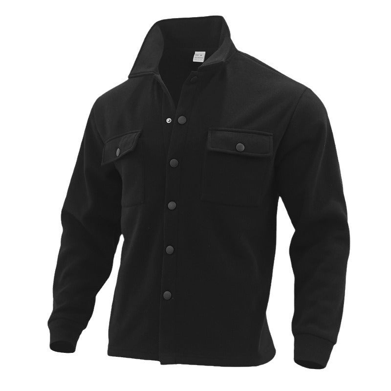 Herren Overshirt-Jacke im Shacket-Stil mit aufgesetzten Brusttaschen Nord Taschen