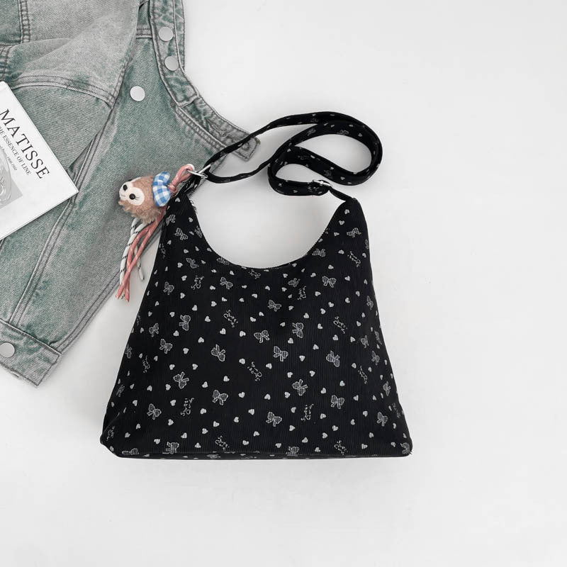 Damen leichte Beuteltasche mit verspieltem Muster Nord Taschen