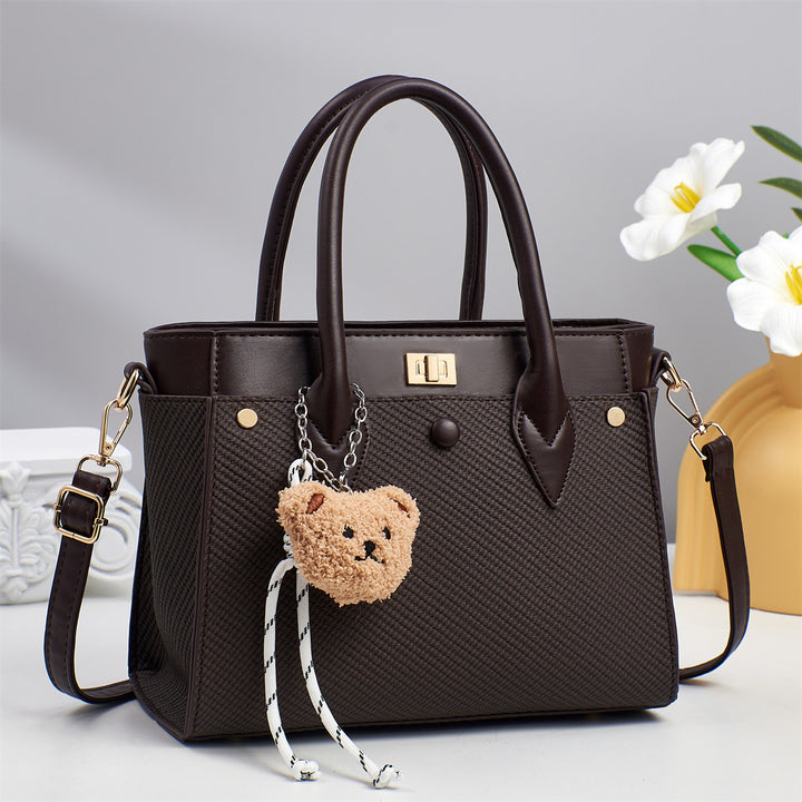 Damen Handtasche mit strukturiertem Design und abnehmbaren Trageriemen Nord Taschen