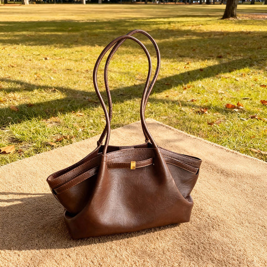Damen Shopper Tasche aus hochwertigem Kunstleder mit innovativer Fächerstruktur Nord Taschen