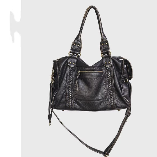 Damen Handtasche aus hochwertigem Kunstleder mit praktischen Reißverschlussfächern Nord Taschen