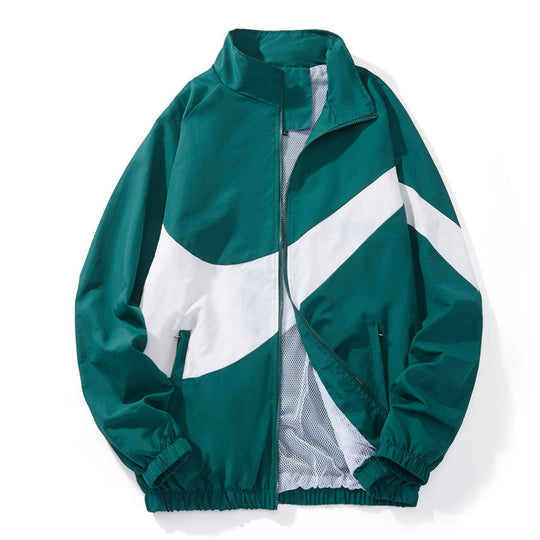 Herren Sportliche Übergangsjacke mit hohem Kragen und seitlichen Reißverschlusstaschen Nord Taschen